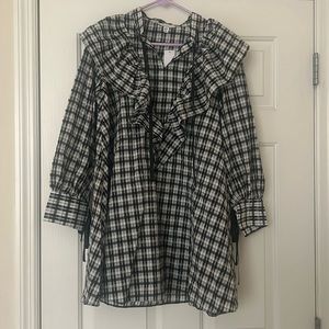 new with tags Topshop plaid mini dress!
